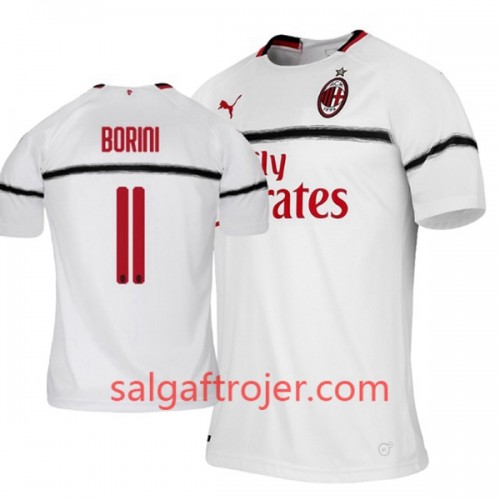 AC Milan Fodboldtrøjer Fabio Borini 11 Udebanesæt 2018/19 Kort ærmer AC Milan Fodboldtrøjer Fabio Borini 11 Udebanesæt 2018/19 Kort ærmer